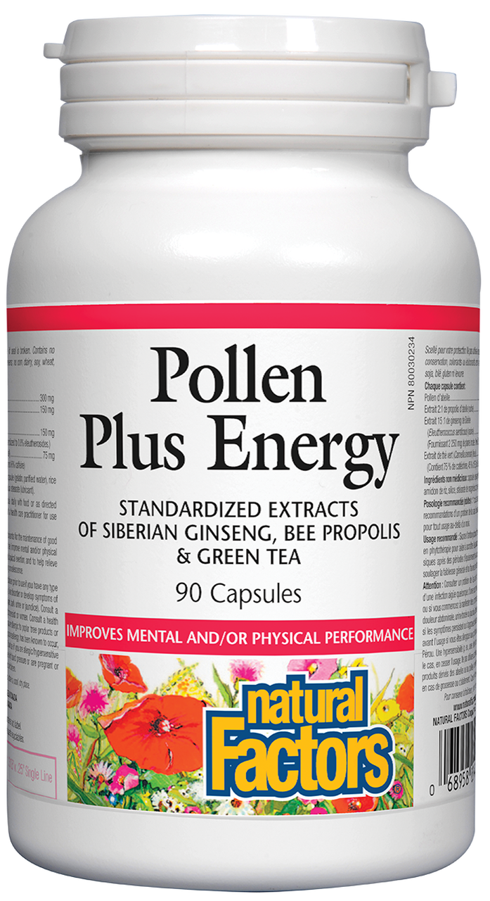 Pollen plus énergie - Natural Factors