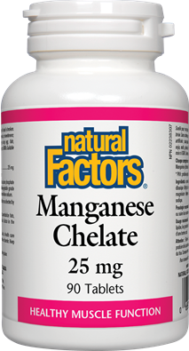 Manganèse chélate 25 mg - Natural Factors