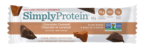 Barre protéinée vegan au chocolat et caramel - Simply protein