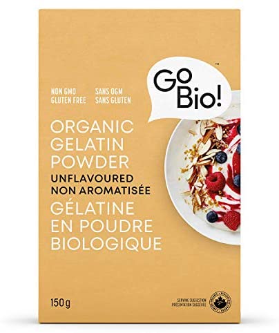 Gélatine en poudre non aromatisée bio - Go Bio
