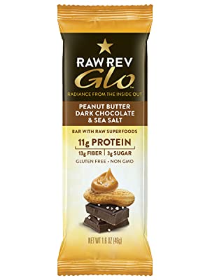 Barre protéinée au chocolat noir et beurre d’arachides - Raw Rev Glo