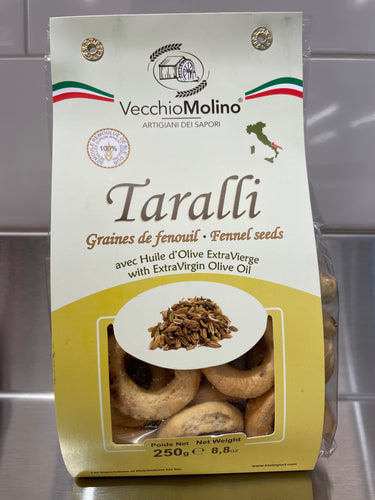 Vecchio Molino Taralli aux graines de fenouil
