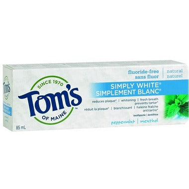 Dentifrice naturel simplement blanc au menthol - Tom’s of Maine