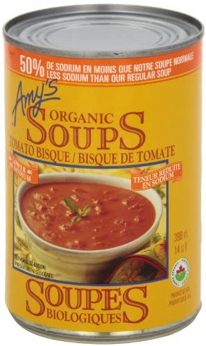 Soupe bio de bisque de tomate faible teneur en sodium - Amy’s