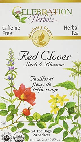 Thé bio sans cafféine aux feuilles et fleurs de trèfles rouge - Celebration Herbals