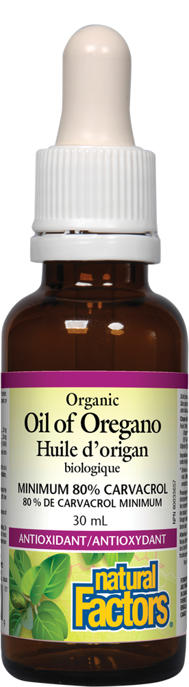 Huile d’origan 180mg (80% de Carvacrol minimum) - Natural Factors