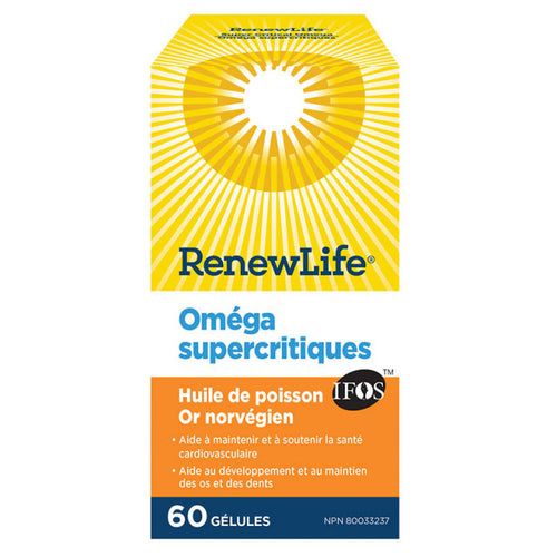 Oméga supercritiques Huile de poisson or norvégien - RenewLife