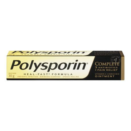 Onguent, Complet, 3 antibiotiques + analgésique - Polysporin