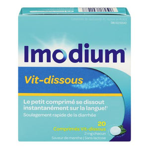 Imodium comprimé vit-dissous, soulagement de la diarrhée - Imodium