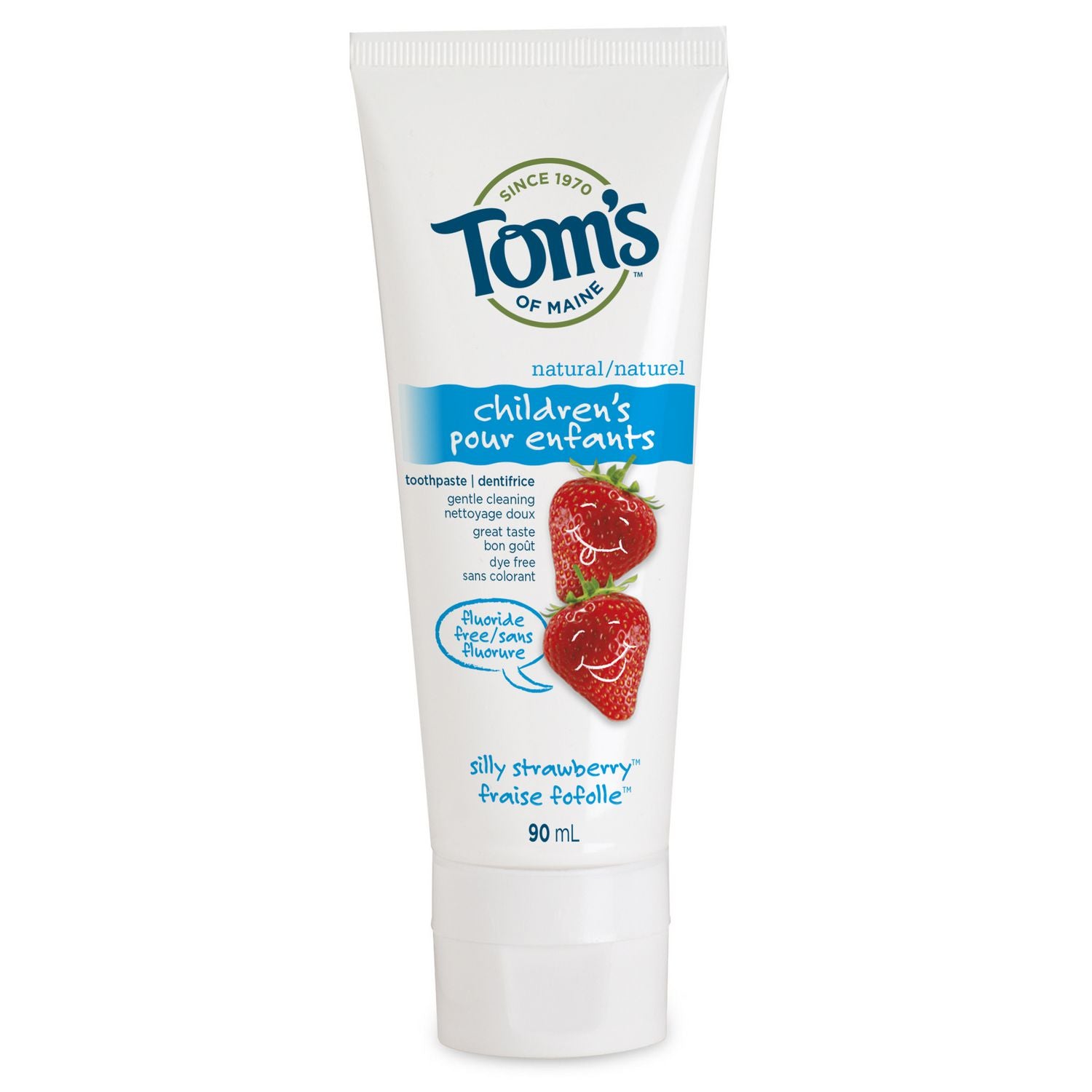 Tom's of maine, dentifrice pour enfants à la fraise sans fluorure - Tom's of maine