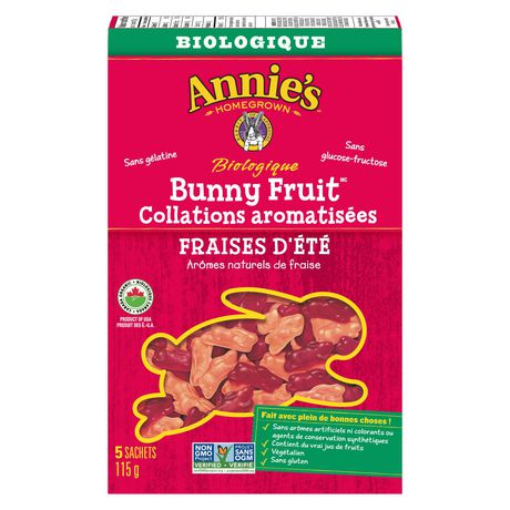 Collations aromatisées fraises d’été - Annie’s Homegrown