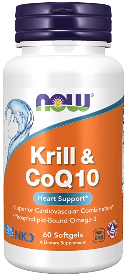 Krill antarctique et coenzyme Q10 - Now Foods