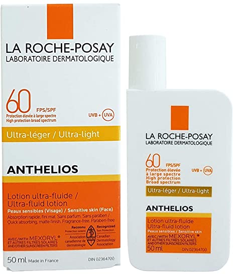 Lotion ultra fluide ANTHELIOS FPS 60 - peaux sensibles (visage) - La Roche Posay