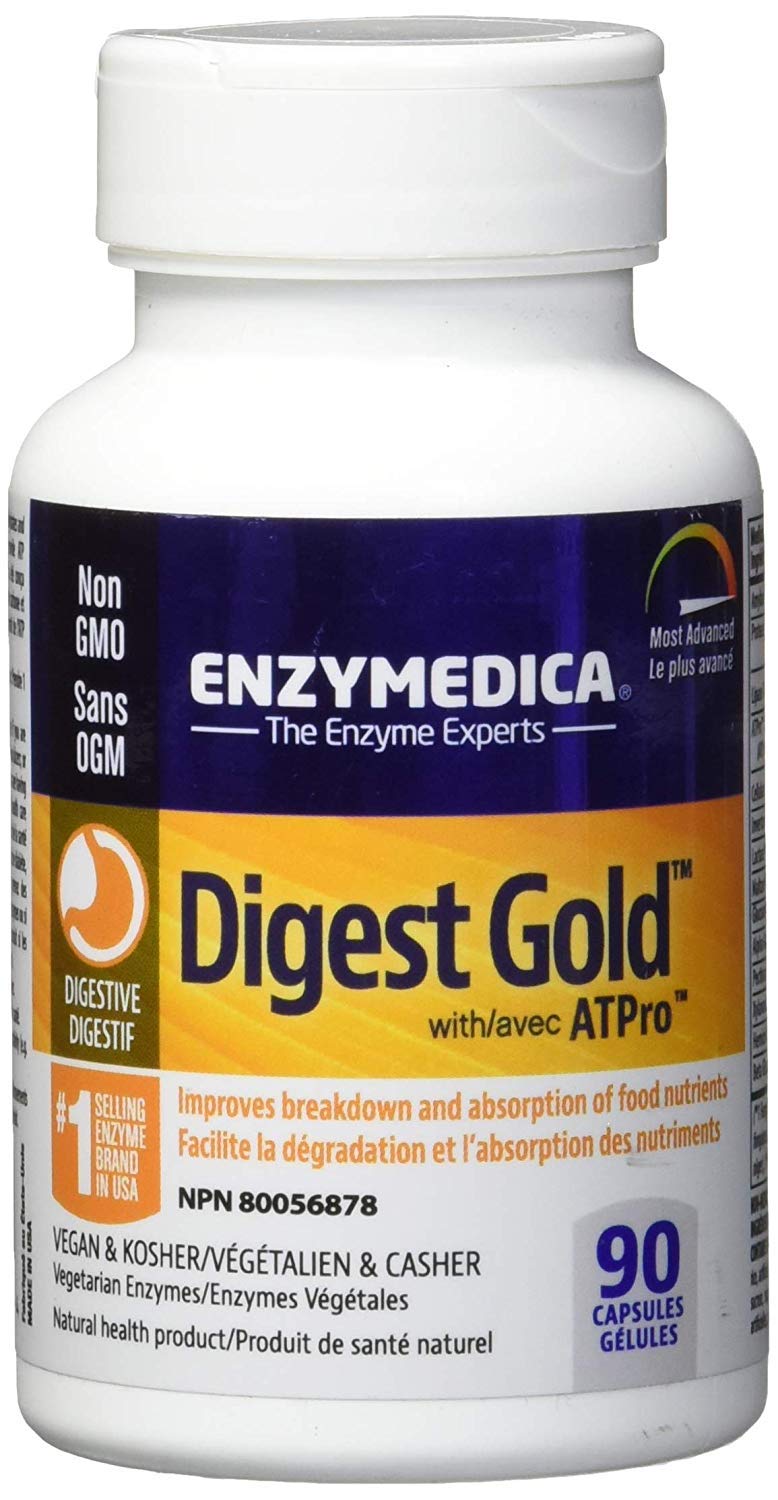 Digest Gold facilite la dégradation et l’absorption des nutriments - Enzymedica