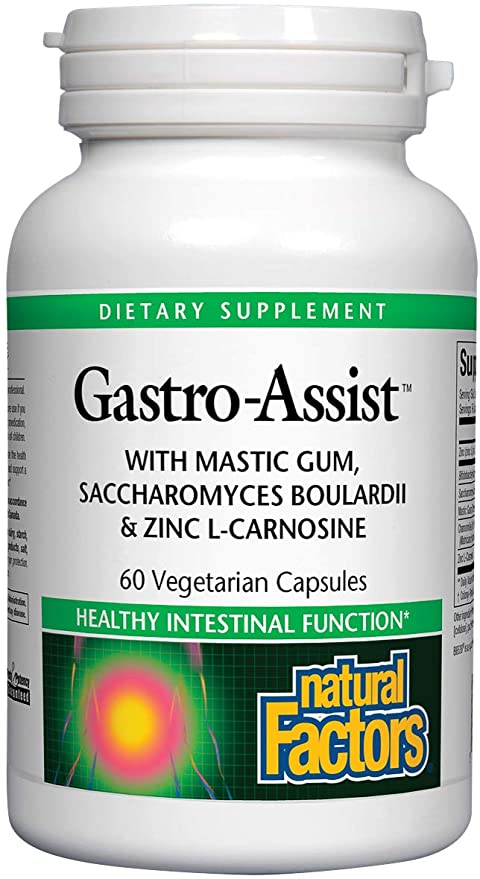 Gastro-Assist avec gomme de mastic saccharomyces boulardi - Natural Factors