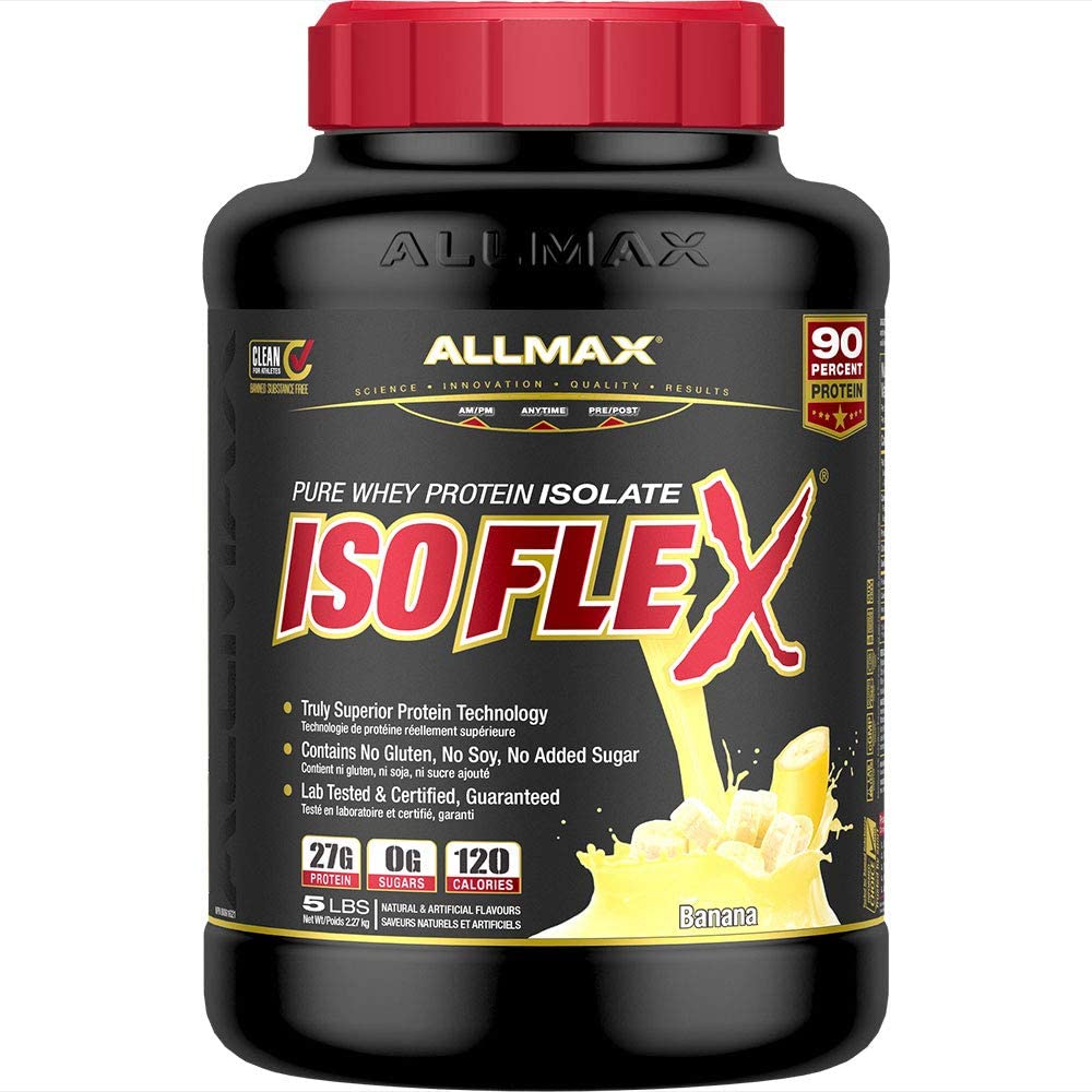 IsoFlex Isolat de protéine de lactosérum, whey 100% pure - 2,27 kg - All Max