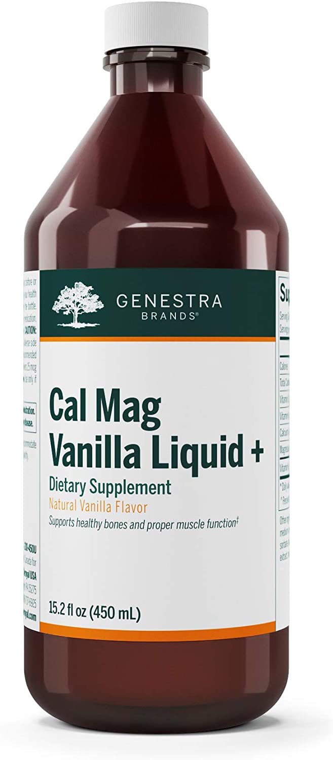 Calcium et magnésium liquide à la vanille - Genestra Brands