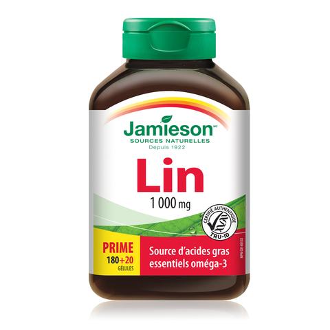 Huile de Lin 1000 mg - Jamieson