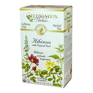 Thé sans cafféine à l’hibiscus et aux fruits tropicaux - Celebration Herbals