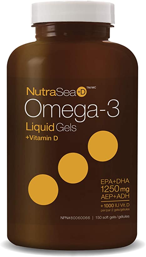 NutraSea Oméga-3 + Vitamine D gélules liquides - Nature's Way