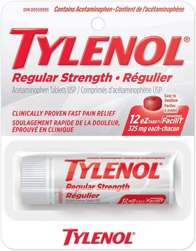 Tylenol, comprimés régulier, contient de l'acétaminophène - Tylenol