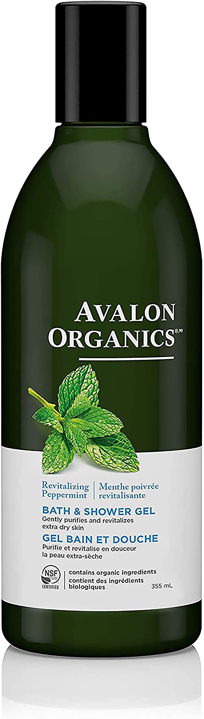 Gel bain et douche bio à la menthe poivrée - Avalon Organics