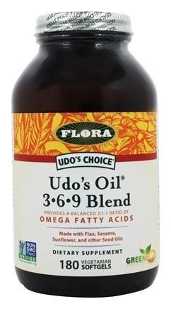 Huile d’Udo mélange d’oméga 3+6+9 - Flora