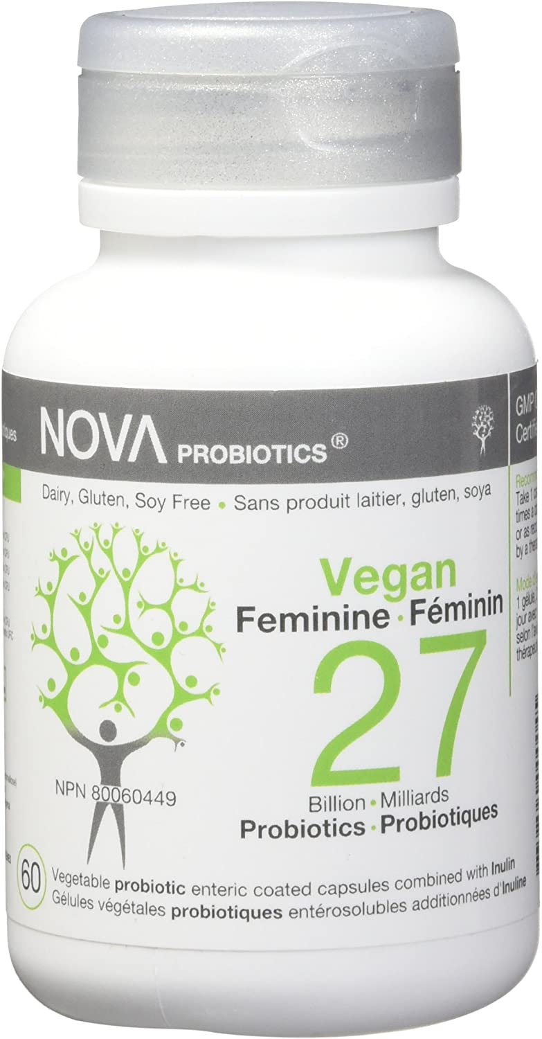 Probiotique vegan féminin 27 milliards - Nova probiotics