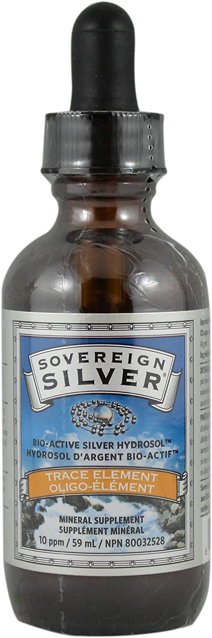 Hydrosol d’argent bio-actif, oligo-élément 10 ppm - Sovereign Silver