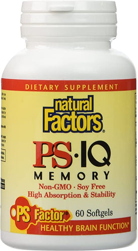 Léchine de tournesol enrichie en phosphatidylsérine (PS IQ) - Natural Factors