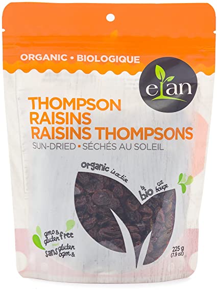Raisins thompson biologiques séchés au soleil - Elan