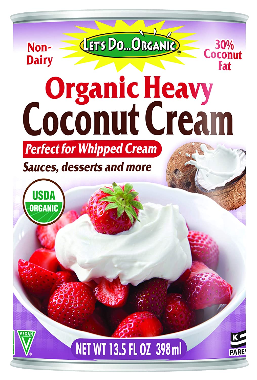 Crème de coco épaisse biologique - Let’s do organic