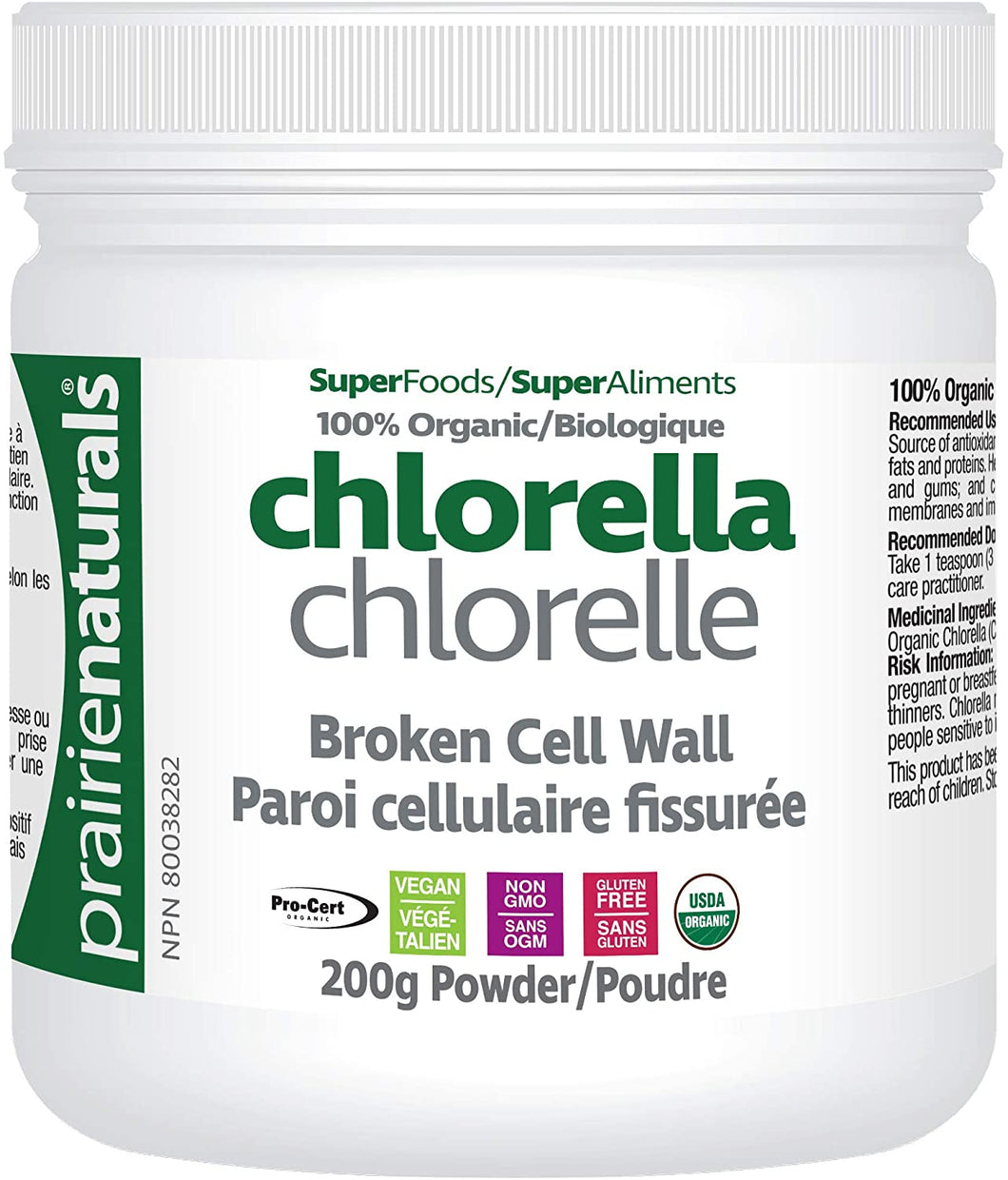 Chlorella - Prairie Naturals