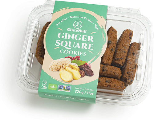 Biscuits carrés au gingembre - GluteNull