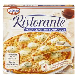 Pizza à croûte mince aux quatre fromages surgelée, Ristorante - Dr. Oetker