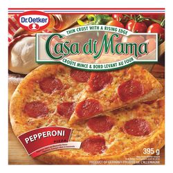 Pizza à croûte mince au pepperoni surgelée, Casa Di Mama - Dr. Oetker