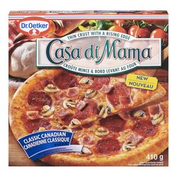 Pizza à croûte mince canadienne classique surgelée, Casa Di Mama - Dr. Oetker