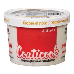 Crème glacée à l'ancienne à saveur d'érable et de noix - Coaticook