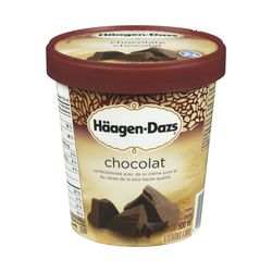 Crème glacée à saveur de chocolat - Häagen-Dazs