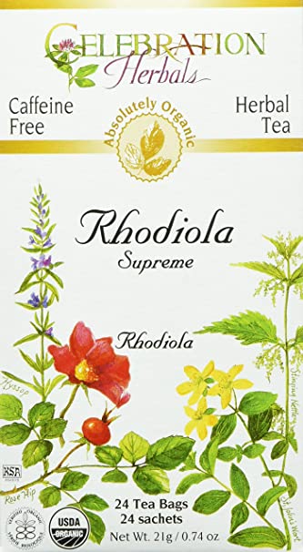 Thé bio sans cafféine à la Rhodiola - Celebration Herbals