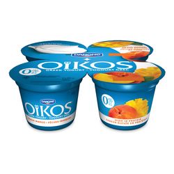 Yogourt grec aux pêches et aux mangues 2 %, Oikos - Danone
