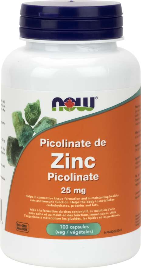 Picolinate de Zinc 25 mg - Now Foods