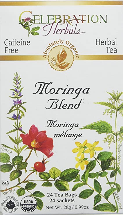 Thé bio sans cafféine au mélange de moringa - Celebration Herbals
