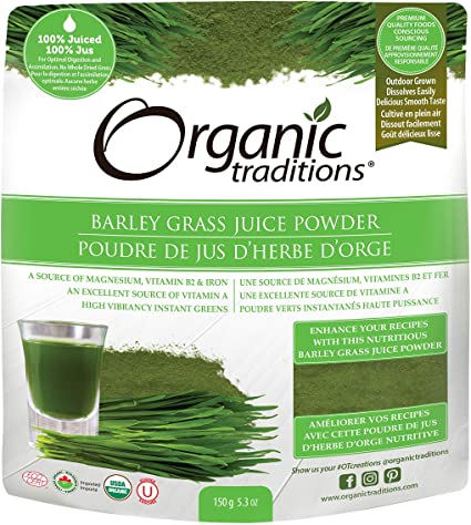 Poudre de jus d’herbe d’orge - Organic Traditions