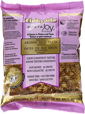 Pâtes de riz brun biologiques spirales - Tinkyada