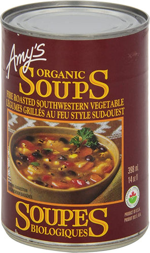Soupe bio de légumes grillés au feu style sud-ouest - Amy’s