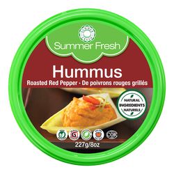 Hummus aux poivrons rouges grillés - Summer Fresh