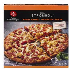 Pizza au poulet mariné surgelée, Stromboli - Plaisirs Gastronomiques