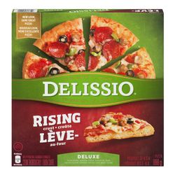Pizza deluxe surgelée, Lève-au-four - Delissio