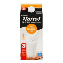 Lait sans lactose 3,25 % - 2 L - Natrel